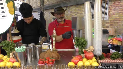 Best Lemonade and Fruit Drink Stall in Brick Lane. London Street Food