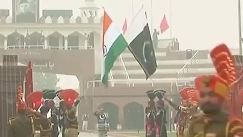 Change of guard on India-Pakistan border.