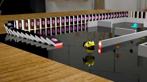 PACMAN ANIMATED - MECA PACMAN VS MONSTER SLIME 3D ANIMATION