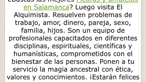 Consigue los mejores Piedras y amuletos en Salamanca