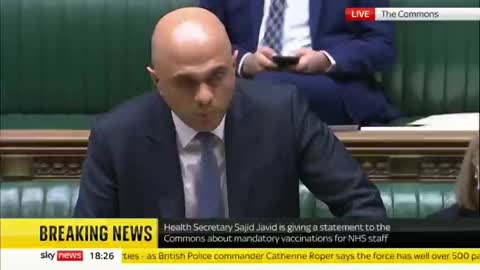 NOW - Health Secretary Sajid Javid announces