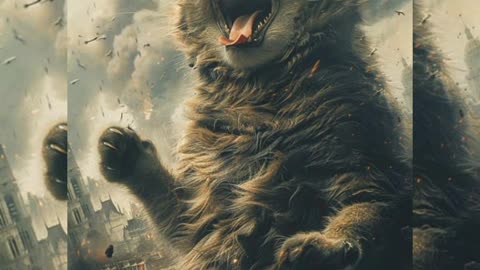 #cat transformation Godzilla