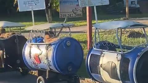 Incredible Dog Train Spotted on Sidewalk