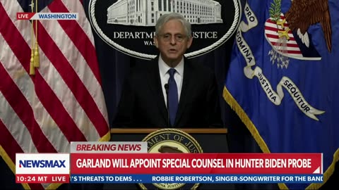 Newsmax - BREAKING: AG Garland appoints Weiss as Special Counsel in Hunter Biden probe