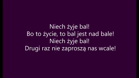 Niech żyje bal - Maryla Rodowicz (tekst)