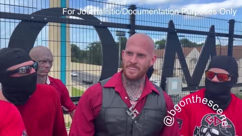 Antifa Nazi group in Florida today say they support Joe Biden for 2024 election