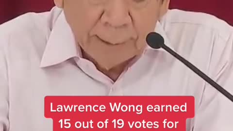 Lawrence Wong earned 15 out of 19 votes for PAP's 4G leader