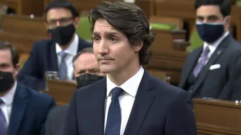 Clown Trudeau: "Individuals are trying to blockade our economy, our democracy, and our fellow citizens' daily lives. It has to stop". Is he talking about himself?