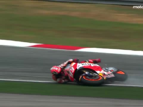 #SepangClash: Rossi and Marquez get physical!