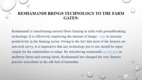 ReshaMandi’s ReshaSaathi IoT transforms silk farming