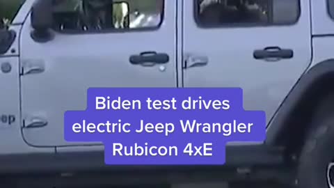 Biden test drives electric Jeep WranglerRubicon 4xE