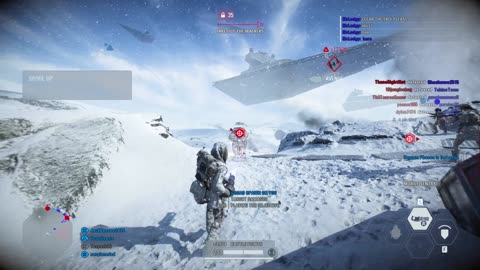 SWBF2: Galactic Assault Hoth Rebel Alliance (Defending) Gameplay