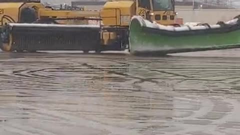 Snow plows at St. Louis Lambert International clearing the way!