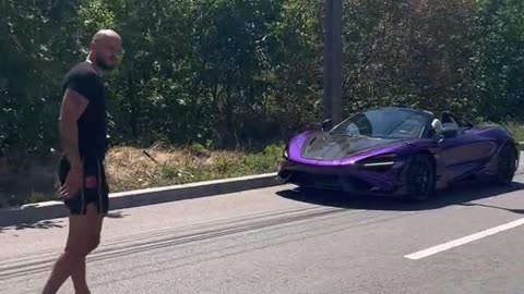 Andrew Tate Gets NEW Purple Mclaren After Being Released (NEW VIDEO)