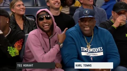 Tee Morant & Karl Towns Sr. are hilarious 🤣