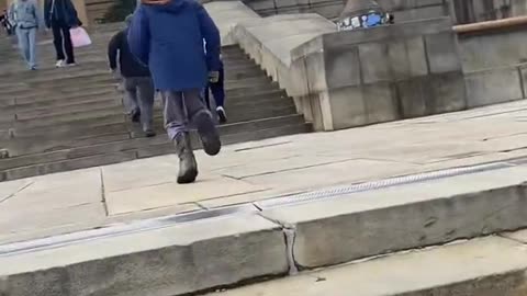 I ran up the Rocky Steps!