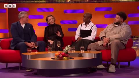 Judi Dench made Lesley Manville laugh so hard she wet herself _ The Graham Norton Show - BBC