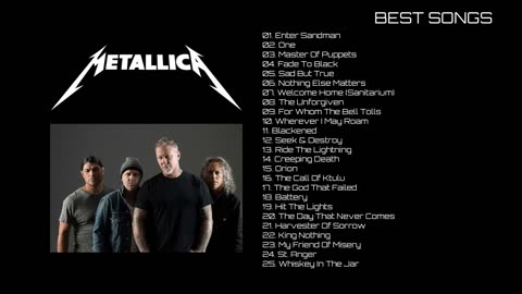 Metallica - Best Songs | 25 Playlist