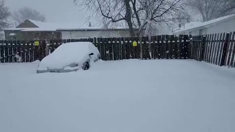 Winter storm slams north-central U.S. with snow