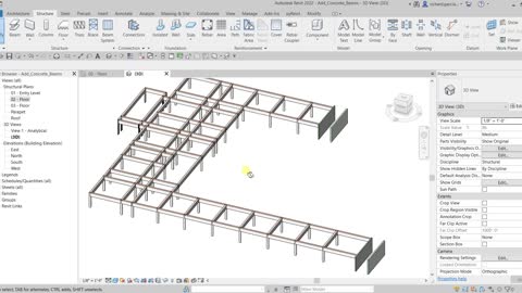 REVIT STRUCTURE 2022 LESSON 9 - CREATING CONCRETE BEAMS