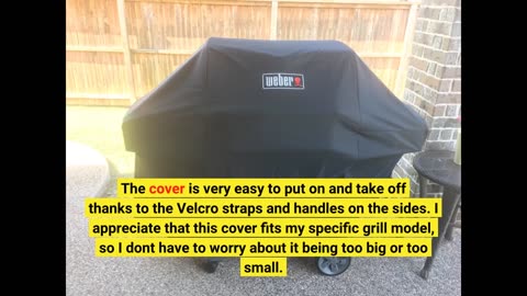 Customer Reviews: Weber Genesis II 300 Series Premium Grill Cover, Heavy Duty and Waterproof, F...