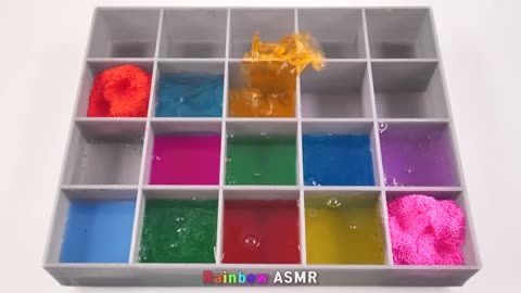 Satisfying video | How to make rainbow pool into mixing all my glossy slim.