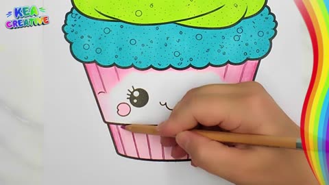 How to color Cup Cake - @KeaCreative2