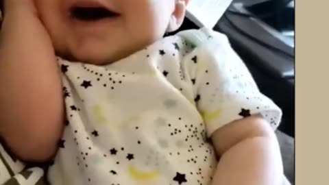 Funny baby slip talk . Baby talk cutebaby