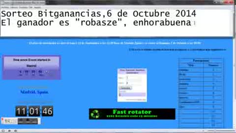 Sorteo Nº 2 de 100.000 Satoshis, Bitganancias.com