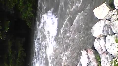 Incredible power of a mountain river