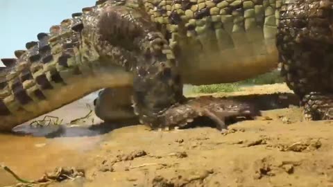 Sneaky croc camera captures incredible footage |