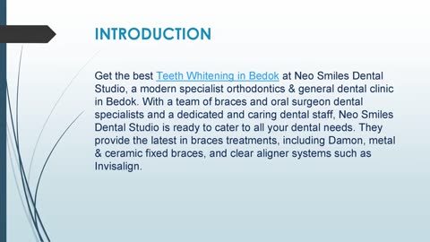 Get the best Teeth Whitening in Bedok