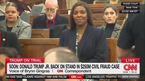 Corrupt AG Letitia James Caught Smirking Before Don Jr.'s Testimony