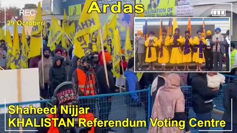 Sikh Ardas to start Khalistan Referendum on oct 29, 2023