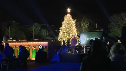 President Joe Biden lights the National Christmas Tree to kick off holiday season