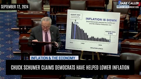 Chuck Schumer Claims Democrats Have Helped Lower Inflation