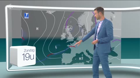 VRT 1 (Belgium) - The Weather with Bram Verbruggen (16th June 2024)