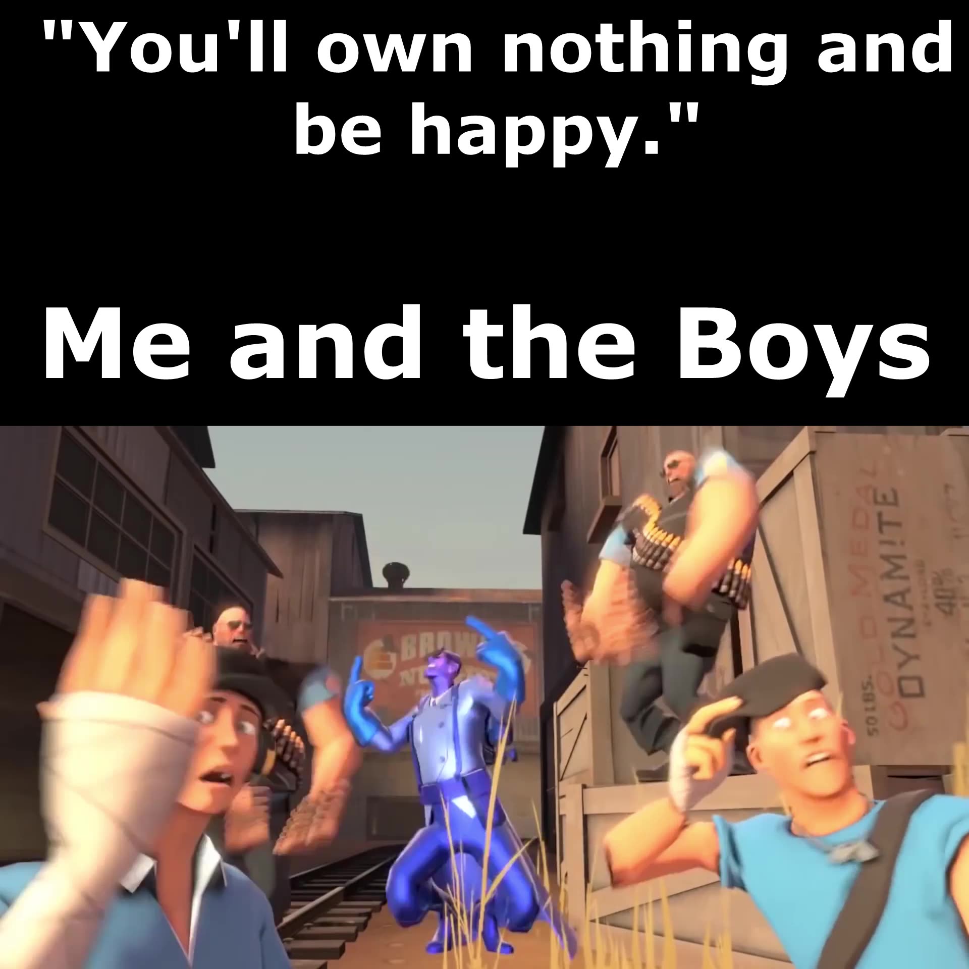 The Boys reacting to "You will own nothing and be happy."