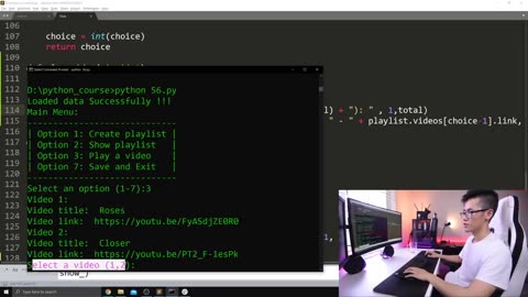 56. Menu 3-Khóa học Lập trình Python- DLTT- Tạo playlist với 7 menu-P10