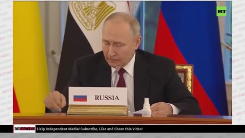 Putin show the peace treaty from 2022-june 2023-