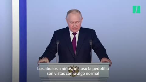 Putin acusa occidente de normalizar abuso infantil