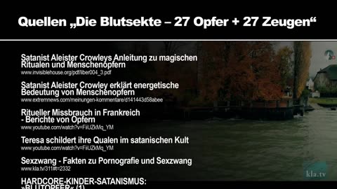 27 Opfer + 27 Zeugen der Blutsekte