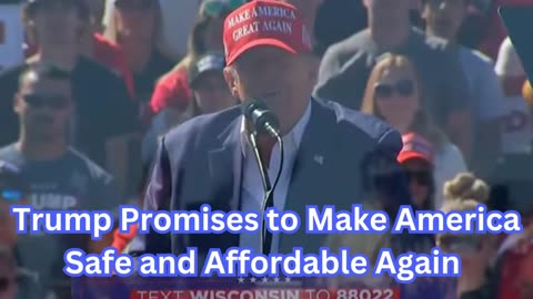 Trump Promises to Make America Safe and Affordable Again | Mosinee, WI Rally