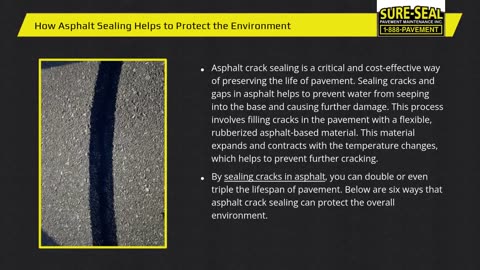 6 Ways Asphalt Crack Sealing Helps Protect the Environment