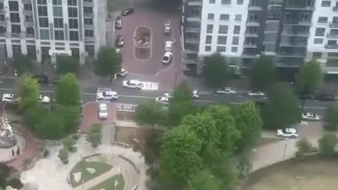 In popular Romare Bearden Park in uptown Charlotte on a Sunday afternoon, two persons were shot