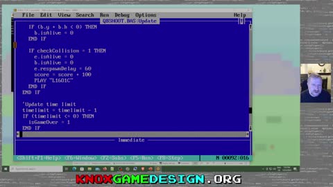 QBasic IO and Graphics, Knox Game Design, December 2022