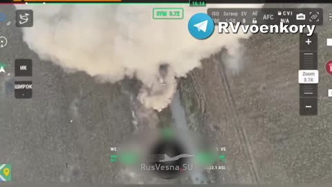 FPV Destroys a Ukrainian Armored Vehicle in Kursk