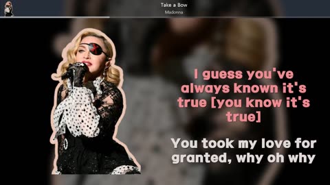 [ L/V ] Madonna - Take a Bow | #LyricsVideo |