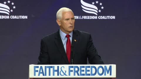 Pence says he is 'grateful to Trump' during Faith and Freedom Coalition event