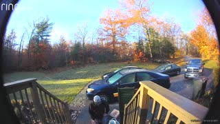 Brother-In-Law Bounces Down Slippery Steps